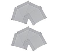 Tofficu Divisores para Bolsas de Cámara 8 Piezas, Almohadillas Acolchadas Grises 14,5x11,4 Cm, Insertos Aplicables para Compartimentos, Protección y Organización de Equipo Fotográfico