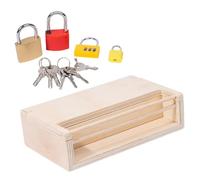 Tofficu Educativo Montessori para Caja de Llaves y Cerraduras para Aprendizaje Sensorial Estimula la Creatividad y Habilidades Cognitivas para