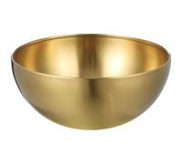 Tofficu Ensaladera Dorada de Acero Inoxidable de 26 CM, Cuenco para Mezclar y Servir en Cocina Diaria, Adecuado para Fiestas y Reuniones Familiares