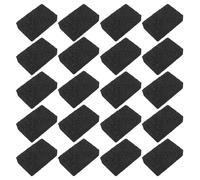 Tofficu Esponjas de Celulosa Negras 20 Piezas 11x7x2,5 Cm para Limpieza sin Rayas, Alta Absorción y Anti Grasa, Almohadillas Reutilizables para Cocina y Baño, Suministros de Limpieza