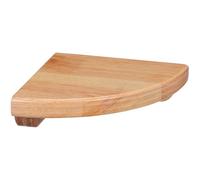 Tofficu Estante Flotante de Esquina de Madera de Caucho 15 Cm, Estantería Sectorial para Almacenamiento Multifuncional, Soporte para Plantas y Organización en Baño, Dormitorio y Cocina