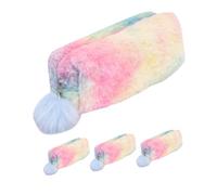 Tofficu Estuche de Lápices de Felpa 4 Piezas para Chicas Adolescentes | Bolsa de Papelería, Bolsa Porta Lápices, Decoracion Colegio, Uso Escolar y Aula Color Aleatorio