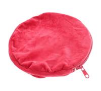 Tofficu Funda Grande de Franela para Bolsa de Agua Caliente, Cubierta Protectora Térmica de Punto Redonda, Accesorio Aislante para Terapia de Calor y Frío en Casa y Oficina, Color Vino