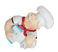 Tofficu Gancho de Resina Adhesivo para Pared Diseño Chef, Organizador de Cables y Enchufes, Soporte Pequeño y Ligero para Almacenamiento en Cocina y Hogar, Multiusos y Resistente