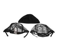 Tofficu Gorra de Malla Elástica para Peluca 3 Piezas, Neta U Tipo y Resistente, Talla Única Ajustable, para Cuidado del Cabello y Uso en Fiestas o Reuniones Sociales