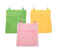 Tofficu Hamaca Colgante para Hámster 3 Piezas Saco de Dormir para Petauros del Azúcar 24,4 X 16,5 Cm Tela Transpirable Cama Pequeña para Jaula Mascotas Pequeñas Invierno Verano