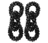 Tofficu Hebillas de Cristal Tejidas a Mano para Zapatos de Mujer, Clips Decorativos Resistentes para Bodas, Fiestas y Eventos Obsequios