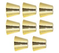 Tofficu Hebillas para Coleta Dientes, 8 Piezas, Diseño Metálico Imitación Oro Claro, Sujetador para Cabello Largo, Accesorio de Moda para Peinados en Fiestas y Uso Diario