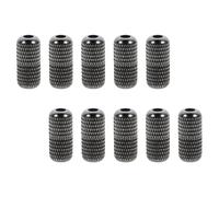 Tofficu Hebillas para Cordones sin Atar de Metal Textura de Malla, Color Negro Cañón, 24 Unidades, Cierre de Cordón Tipo Cápsula para Zapatillas, Botas y Zapatos Deportivos