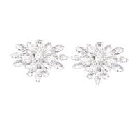 Tofficu Hebillas para Zapatos de Tacón Desmontables Cristales de Imitación, Clip de Decoración para Zapatos de Novia, Accesorio Elegante para Banquetes y Fiestas, 1 Par