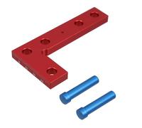Tofficu Herramienta de Mini Cuadrado de Centro de Aluminio para Carpintería Medidor Preciso para Encuentro de Centros y Trazado Métrico Compacto y Duradero