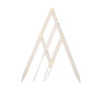 Tofficu Herramienta de Regla para Cejas Calibrador de Proporción Áurea y Escala Deslizante, Fabricada en Acero Inoxidable, Adecuada para Microblading y Diseño de Cejas Precisas