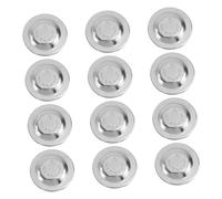 Tofficu Imanes para Insignias de Eventos 12 Pcs, Sujetadores Magnéticos Redondos de 17 Mm Plateados para Etiquetas de Nombre, Porta Credencial Magnético Reutilizable para Oficina, Escuela