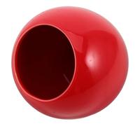 Tofficu Jarrón Decorativo Esférico de Cerámica Roja 10x10x5 Cm, Mini Florero para Mesa de Comedor y Sala, Jarrón Moderno para Decoración del Hogar y Año Lunar