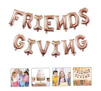 Tofficu Juego de 16 Globos con Números de Papel de Aluminio para Dar a Pancartas Decorativas para Fiestas para El Evento de Acción de Gracias