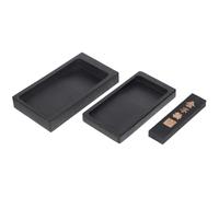 Tofficu Juego De Piedra De Tinta China Y Barra De Tinta: Barra De Tinta De 5 Y 4 Pulgadas Con Para Caligrafía Y De Año Nuevo.