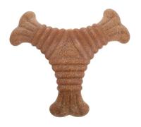 Tofficu Juguete para Masticar Perros de Madera Plástica, Dispensador de Golosinas, Triangular, para Cachorros, Juguete Divertido para Limpieza Dental y Cuidado Bucal, Suministros