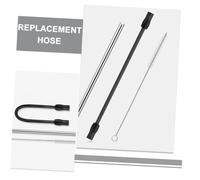 Tofficu Kit de Manguera de Silicona y Tubo Metálico para Espumador de Leche Accesorio de Limpieza con Cepillo para Cafetera Automática Compatible con Bosch y Color Gris Oscuro