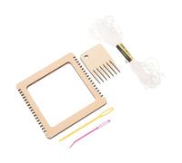 Tofficu Kit Mini de Herramientas para Tejer Manual con Tablero de Madera Set Práctico para DIY y Manualidades Accesorios para Adultos y Principiantes Color Aleatorio