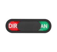 Tofficu Letrero Magnético para Lavavajillas Doble Cara Gris Ovalado, Señal de Imán Limpio y Sucio, Accesorio Esencial para Organización y Limpieza en Cocina, Material Abs Ligero