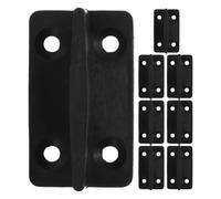 Tofficu Limitadores para Puertas Corredizas 8 Piezas Soporte de Junta Metálico para Puertas de Granero Guía Inferior Rodamiento para Armarios Kit Herrajes para Corredizas de Armario