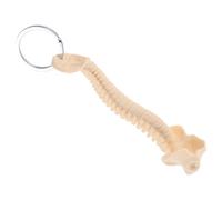 Tofficu Llavero de Columna Vertebral Humano Beige, Modelo Anatómico Portátil para Enseñanza y Estudio, Llavero Decorativo para Coche y Uso Médico Educativo
