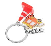 Tofficu Llaveros de Camión y Semáforo Diseño Creativo en Plástico y Aleación de Zinc, Accesorios para Mochila y Adornos para Coche, Ideales para Eventos y Suministros para Fiestas de