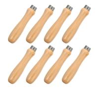 Tofficu Mango de Madera para Lima de 5 Mm Interior, 8 Piezas, Recambio Ergonómico para Herramientas Manuales de Carpintería, Accesorio Seguro y Cómodo para Trabajo en Taller