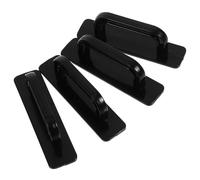 Tofficu Manijas Autoadhesivas para Armarios 4 Piezas Pequeñas Negras sin Perforar, Tiradores Adhesivos para Cajones y Puertas de Cocina, Compatibles Madera, Metal y Vidrio, Fácil