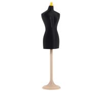 Tofficu Maniquí Pequeño Desmontable para Exhibición de Vestidos de Muñeca, Soporte Negro de Diseño Compacto para Ropa en Miniatura, Accesorio Adecuado para Manualidades y Diseño Infantil
