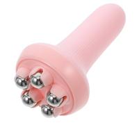 Tofficu Masajeador de Rodillos Portátil para Masaje Corporal y Muscular, Pequeño Tamaño, Color Rosa, Herramienta Manual para Aliviar Fatiga en Piernas, Muslos y Abdomen, Uso en Casa,