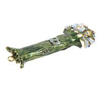 Tofficu Mezuzá Decorativa Metálica con Pergamino para Puerta, Estuche Resistente con Escritura Judía Tradicional, Adorno Religioso para Protección y Bendición del Hogar, Adecuado