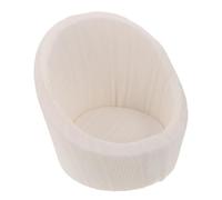 Tofficu Mini Sofá de Color Claro para Recién Nacidos, Accesorio de Fotografía Redondo y Portátil, Asiento Cómodo para Sesión de Fotos en Estudio y Hogar, Accesorios para Posar Bebés