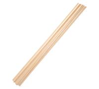 Tofficu Molduras de Madera para Ventana Diy, Listones Triangulares Lisos sin Rebabas, 10 Piezas, Beige, Ideales para Modelos y Marcos Decorativos
