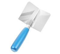Tofficu Paleta de Esquina Acero Inoxidable con Mango Ergonómico para Enlucido Interior y Exterior Herramienta Duradera para Acabado Ángulos y Decoración de Paredes