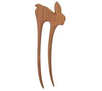 Tofficu Palillo de Pelo Vintage de Madera Natural Diseño de Conejo, Horquilla Larga para Mujer, Accesorio para Peinados en Bodas, Fiestas y Uso Diario, Palitos para Cabello Decorativos