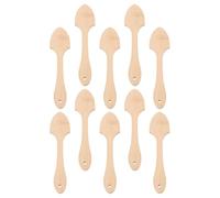 Tofficu Palitos Artesanales para Abanicos 10 Piezas, Varillas de Madera Agarre Cómodo, Perfectos para Manualidades y Abanicos de Papel en Iglesias