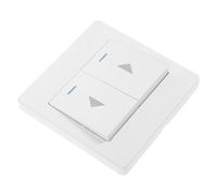 Tofficu Panel Interruptor de Reseteo para Puerta Garaje con Botón Pulsador Doble Montaje Mural Fácil Compatible con Cortinas y Persianas Diseño Resistente y Práctico para Uso Comercial