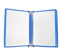 Tofficu Paneles Organizadores para Documentos 10 Bolsillos Transparentes y 5 Paneles, Organizador de Pared Azul para Referencia y Archivo en Oficinas y Espacios Públicos