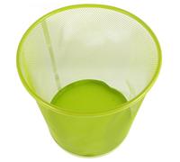 Tofficu Papelera de Malla Metálica Pequeña Base Antideslizante Diseño sin Tapa para Dormitorio y Oficina Cesta Resistente y Ligera Color Pistacho para Residuos Domésticos