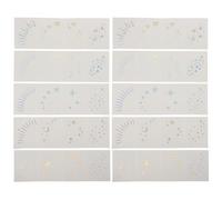 Tofficu Pegatinas Faciales Holográficas Resistentes al Agua Purpurina, 10 Unidades para Maquillaje de Ojos y Tatuajes Temporales, Ideales para Festivales, Fiestas y Conciertos