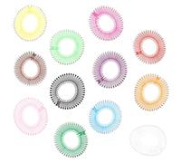 Tofficu Peines Circulares Elásticos para Peluca 12 Unidades, Diadema Peine de Polipropileno Resistente, Accesorios Cabello Mujer, Fijación para Extensiones y Postizos, Uso Color Aleatorio