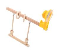 Tofficu Percha para Loros Ventosa de Madera, Soporte Decorativo para Pájaros de Ventana, Rama de Escalada y Columpio para Entrenamiento, Juguete Seguro y Estable para Periquitos y Aves