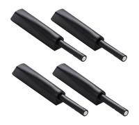 Tofficu Pestillo de Armario 4 Piezas Sistema Push para Abrir y Amortiguador Integrado para Muebles de Cocina y Alacenas en Color Negro