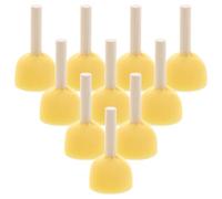 Tofficu Pinceles de Esponja Redondos para Manualidades 5 Cm con Mango de Madera, Set de 40 Unidades Reutilizables para Pintura Acrílica, Acuarela y Proyectos Escolares de Arte