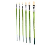 Tofficu Pinceles Profesionales para con Mango de Madera Pinceles de Nylon para Óleo Acuarela Acrílico Kit Ligero para Estudiantes y Artistas