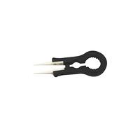 Tofficu Pinzas de Cerámica Portátiles Resistentes al Calor Antimagnéticas Herramienta Precisa para Ajuste de y Envoltura Pinzas Multifuncionales para Electrónica y Joyería Color Negro