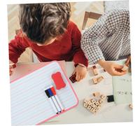 Tofficu Pizarra Blanca Magnética Doble Cara para Marco Rosa Borrador y Rotuladores Tablero Plástico de Escritura Borrable para Aprendizaje y Creatividad Color Aleatorio