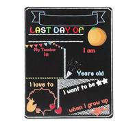 Tofficu Pizarra Escolar Doble Cara para Cartel del Primer Día de Clases Bordes Suaves y Uso en Decoración Infantil y Fotografías