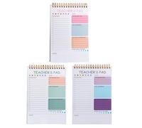 Tofficu Planificador Docente 2026 3 Unidades Cuaderno de Planificación Diaria sin Fecha 23 Cm Material Papel Oficina Agenda Semanal Organizador de Tareas para Estudios y Trabajo